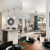 a kitchen with a dining table